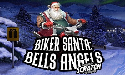 Biker Santa Bells Angels Scratch